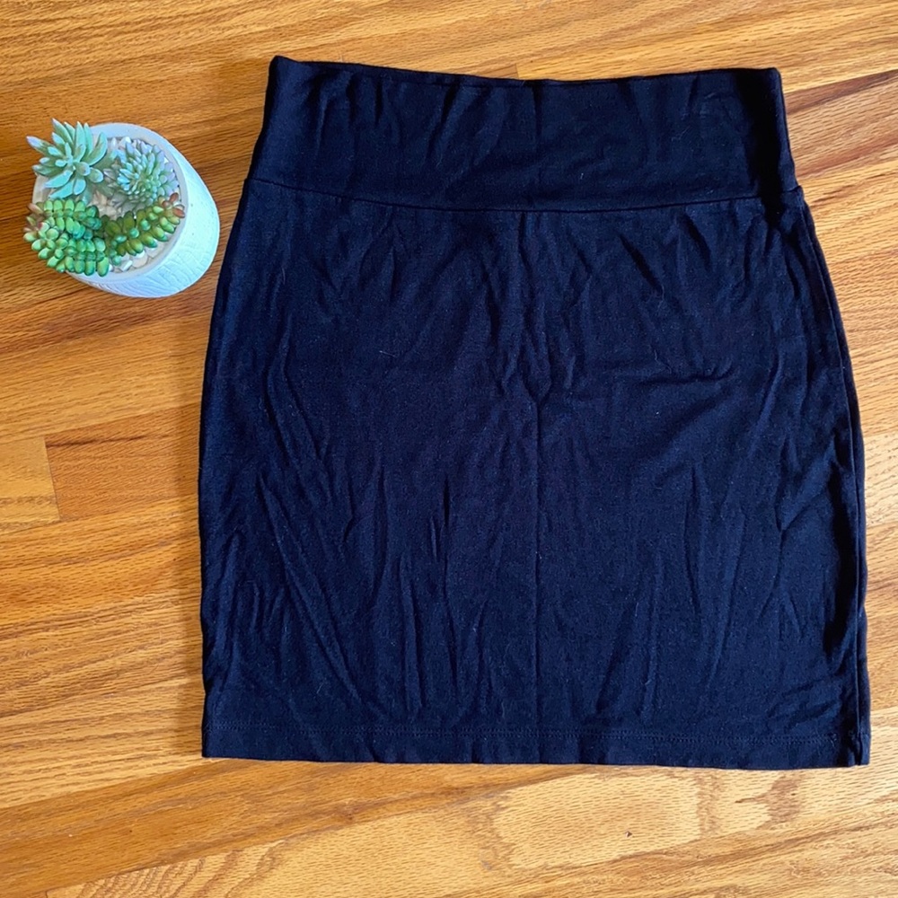Bobeau Black Mini Skirt